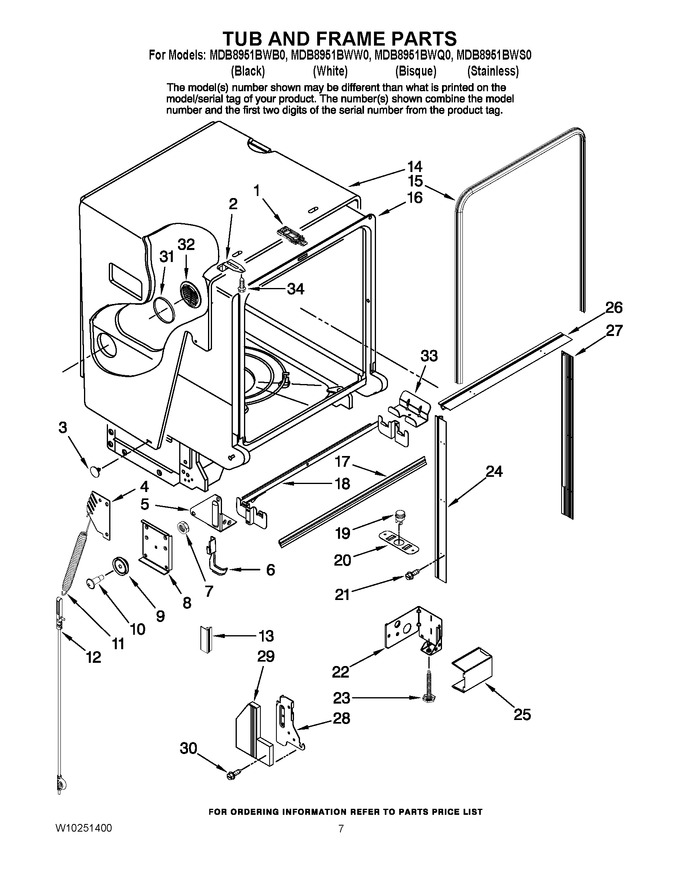 Diagram for MDB8951BWS0
