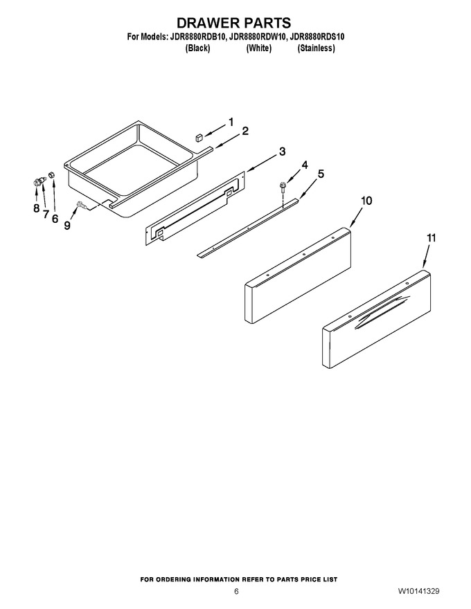 Diagram for JDR8880RDS10