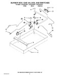 Diagram for 02 - Burner Box, Gas Valves, And Switches