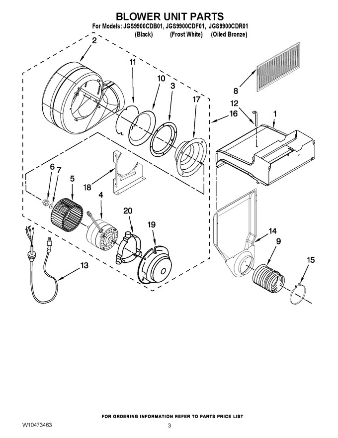 Diagram for JGS9900CDF01