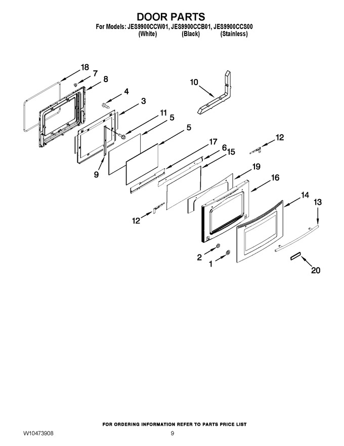 Diagram for JES9900CCW01