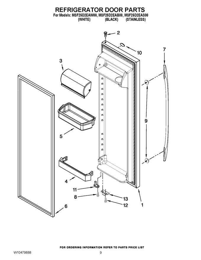 Diagram for MSF25D2EAW00