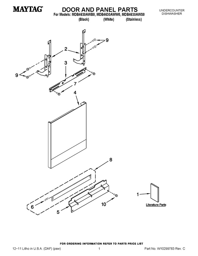 Diagram for MDB4630AWW0