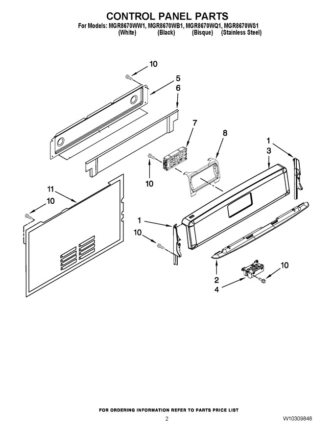 Diagram for MGR8670WS1