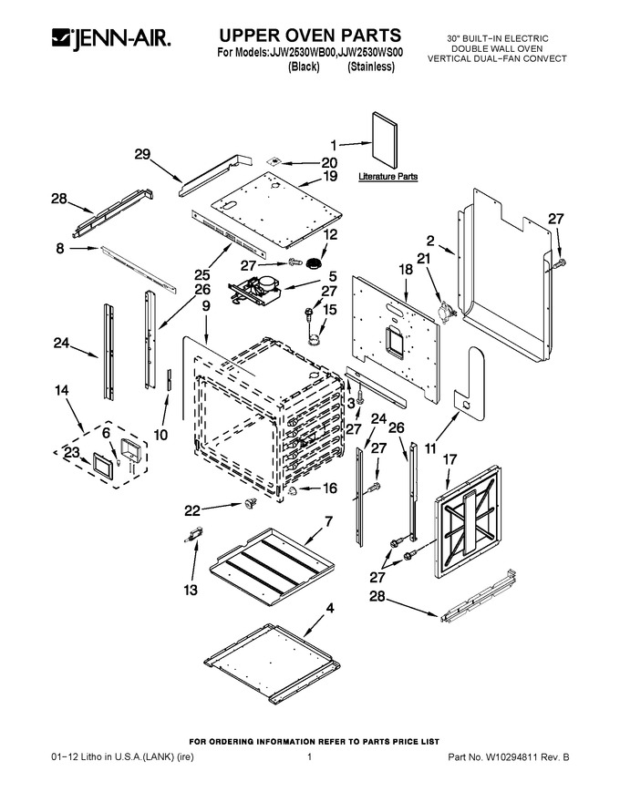 Diagram for JJW2530WB00