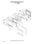 Diagram for 04 - Lower Oven Door Parts