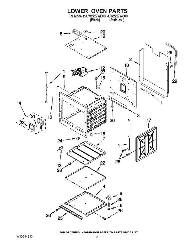 Diagram for JJW2727WS00