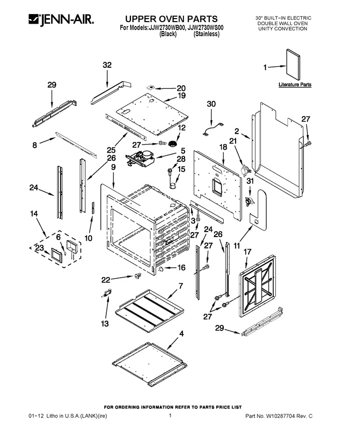 Diagram for JJW2730WB00