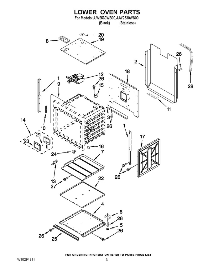 Diagram for JJW2530WB00