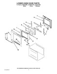 Diagram for 04 - Lower Oven Door Parts