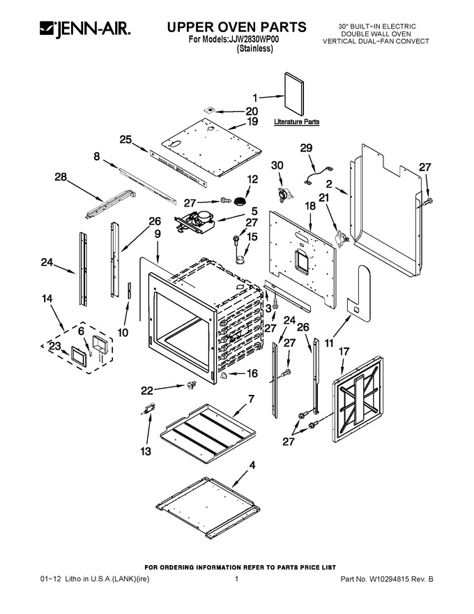 Diagram for JJW2830WP00