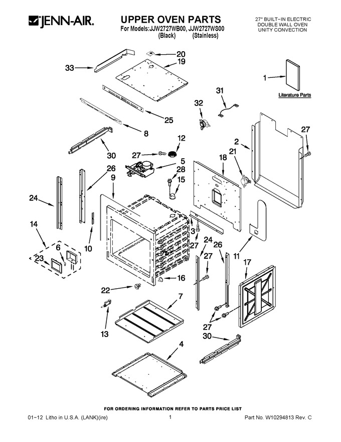 Diagram for JJW2727WB00