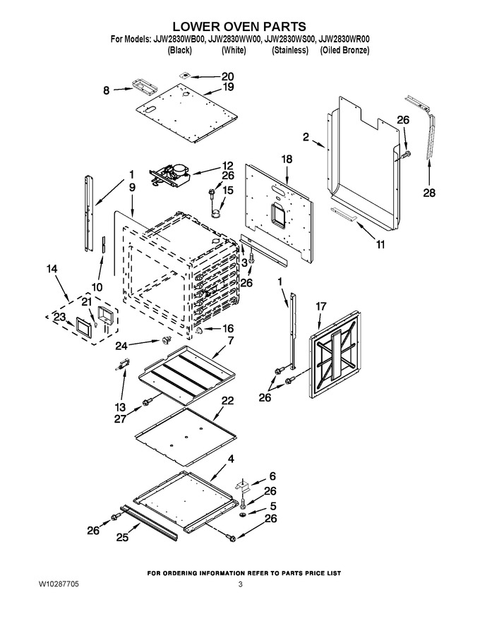 Diagram for JJW2830WR00