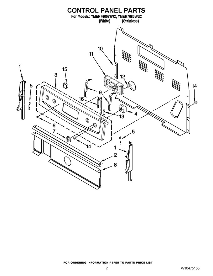 Diagram for YMER7660WW2