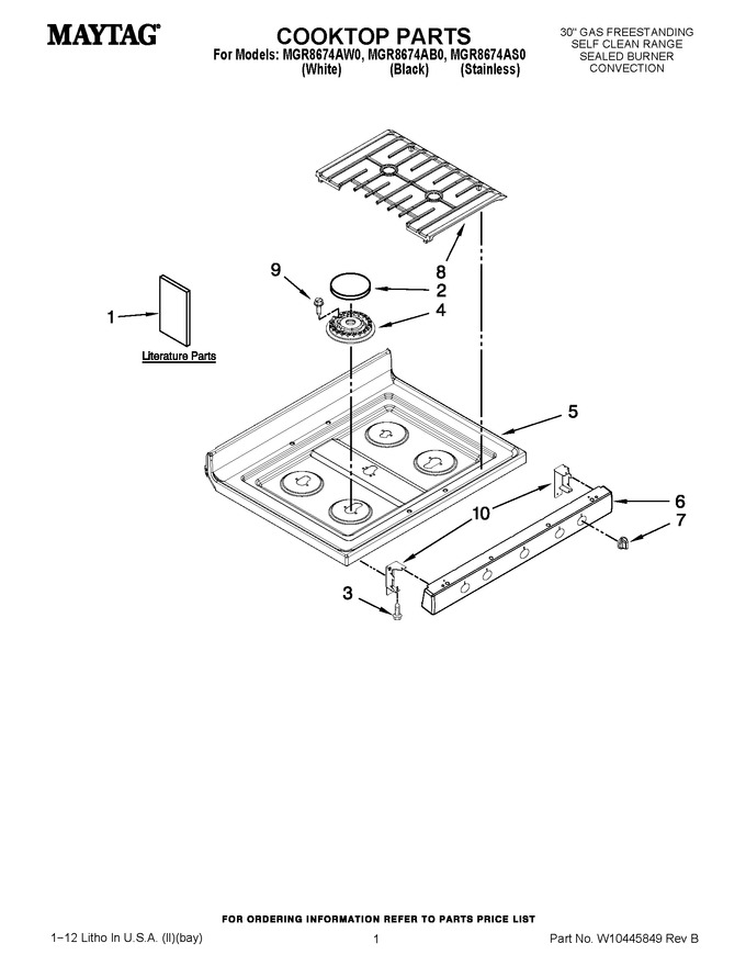 Diagram for MGR8674AB0
