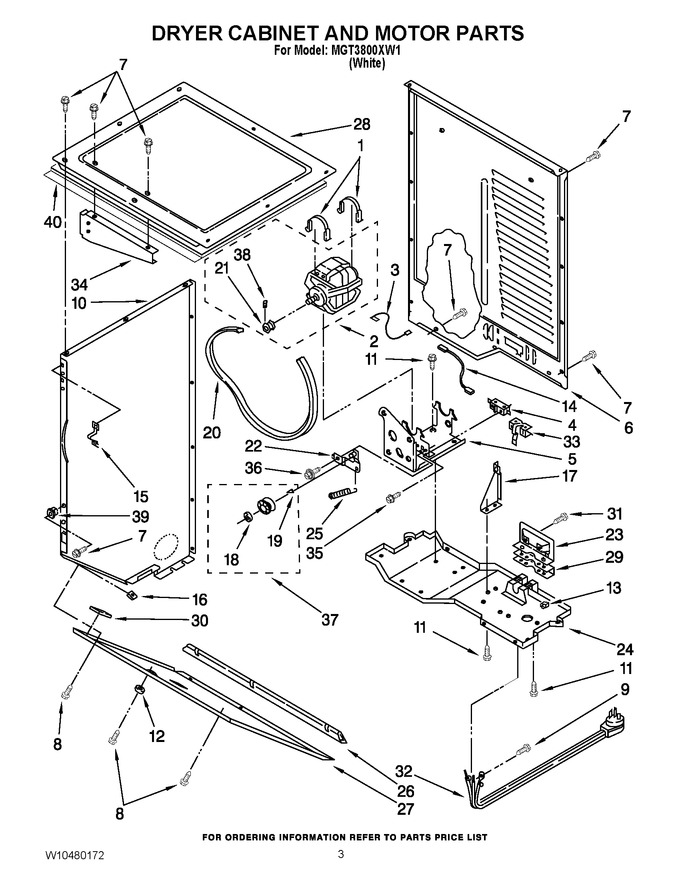 Diagram for MGT3800XW1