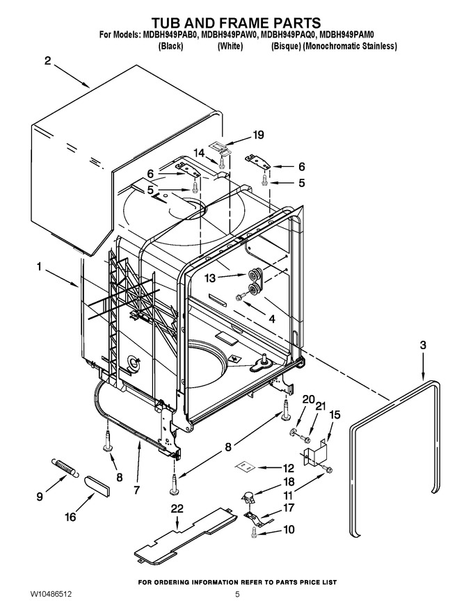 Diagram for MDBH949PAW0
