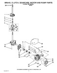 Diagram for 08 - Brake, Clutch, Gearcase, Motor And Pump Parts