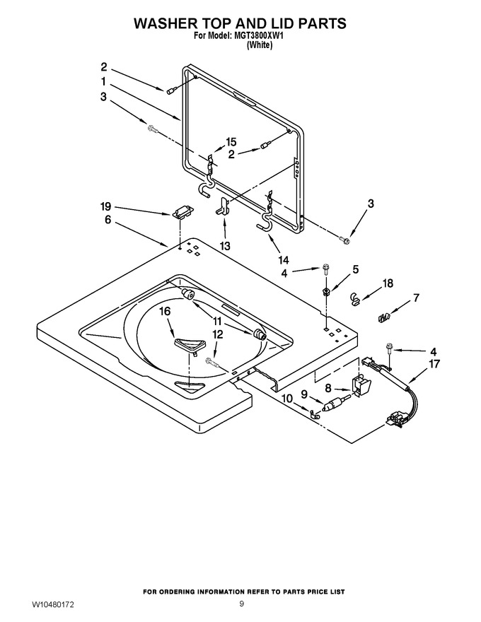 Diagram for MGT3800XW1