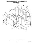 Diagram for 02 - Dryer Front Panel And Door Parts