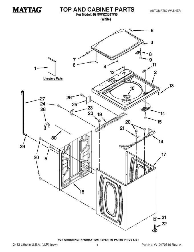 Diagram for 4GMVWC300YW0