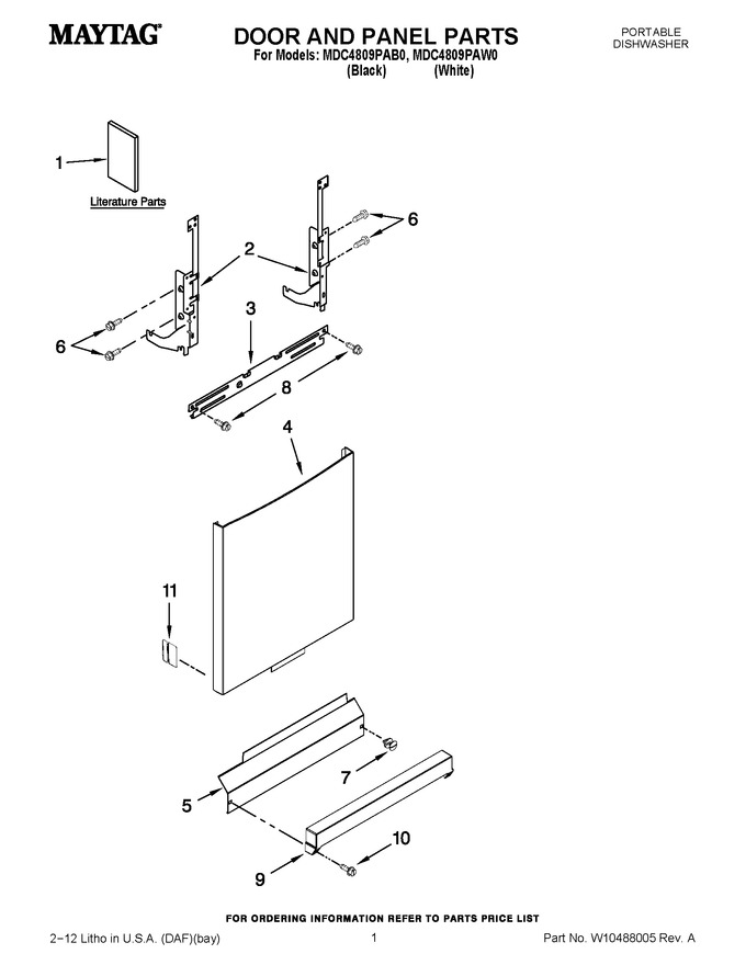 Diagram for MDC4809PAW0