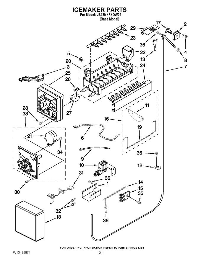 Diagram for JS48NXFXDW02
