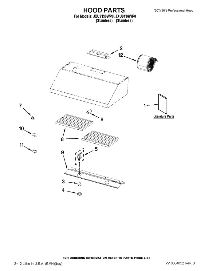 Diagram for JXU9130WP0