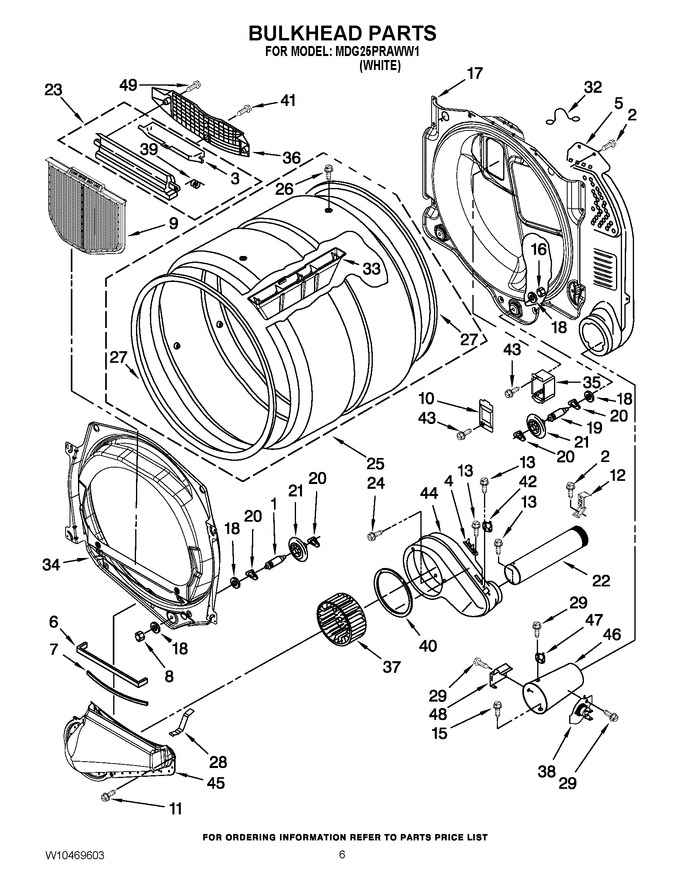 Diagram for MDG25PRAWW1