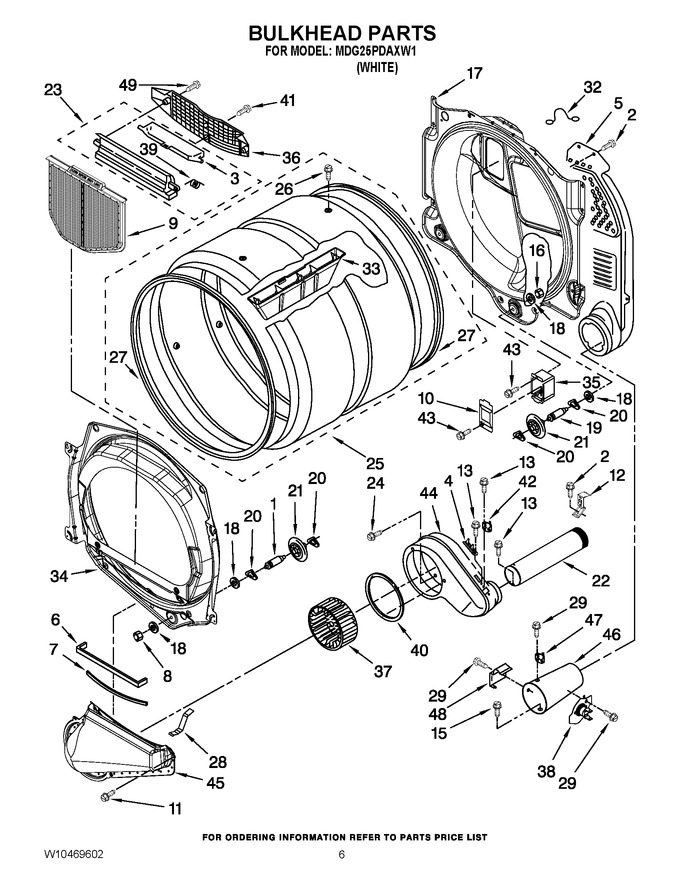 Diagram for MDG25PDAXW1