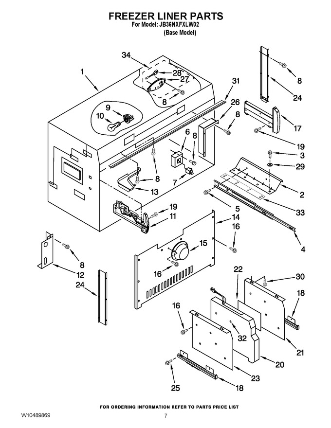 Diagram for JB36NXFXLW02