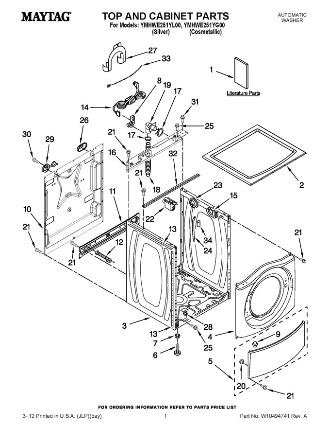 Diagram for YMHWE251YL00