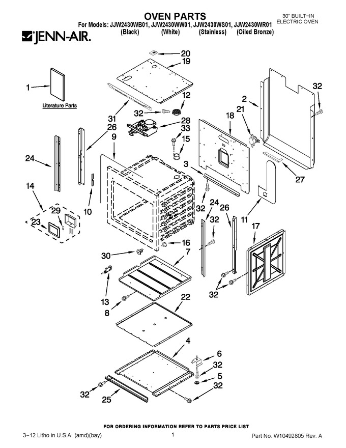 Diagram for JJW2430WB01