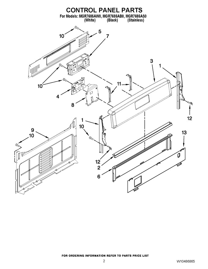 Diagram for MGR7685AB0