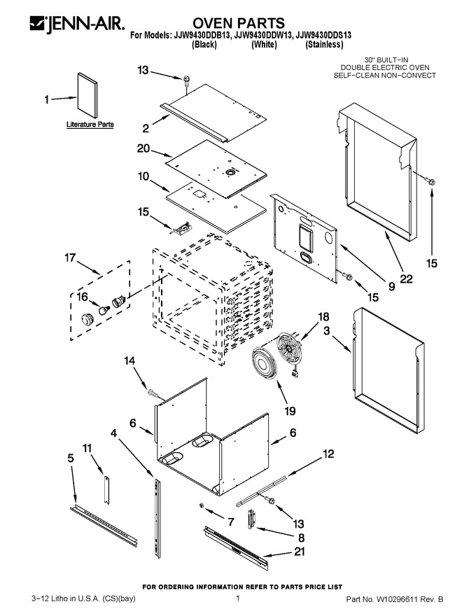 Diagram for JJW9430DDS13