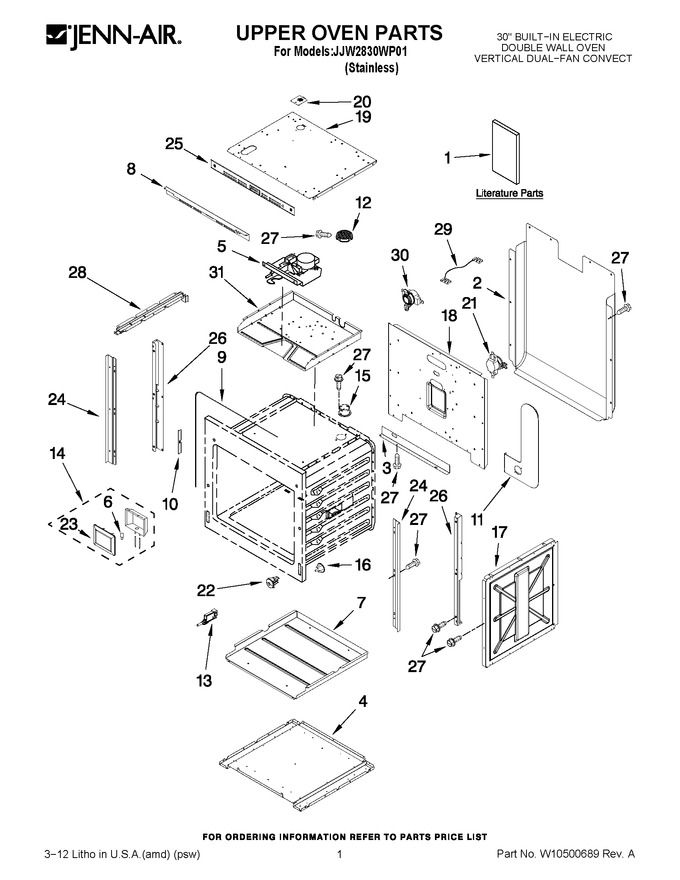 Diagram for JJW2830WP01