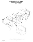 Diagram for 04 - Lower Oven Door Parts