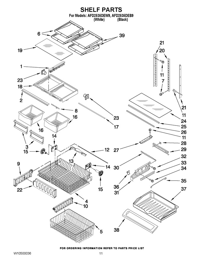 Diagram for AFD2535DEW9