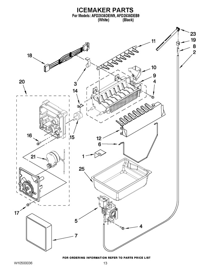 Diagram for AFD2535DEW9