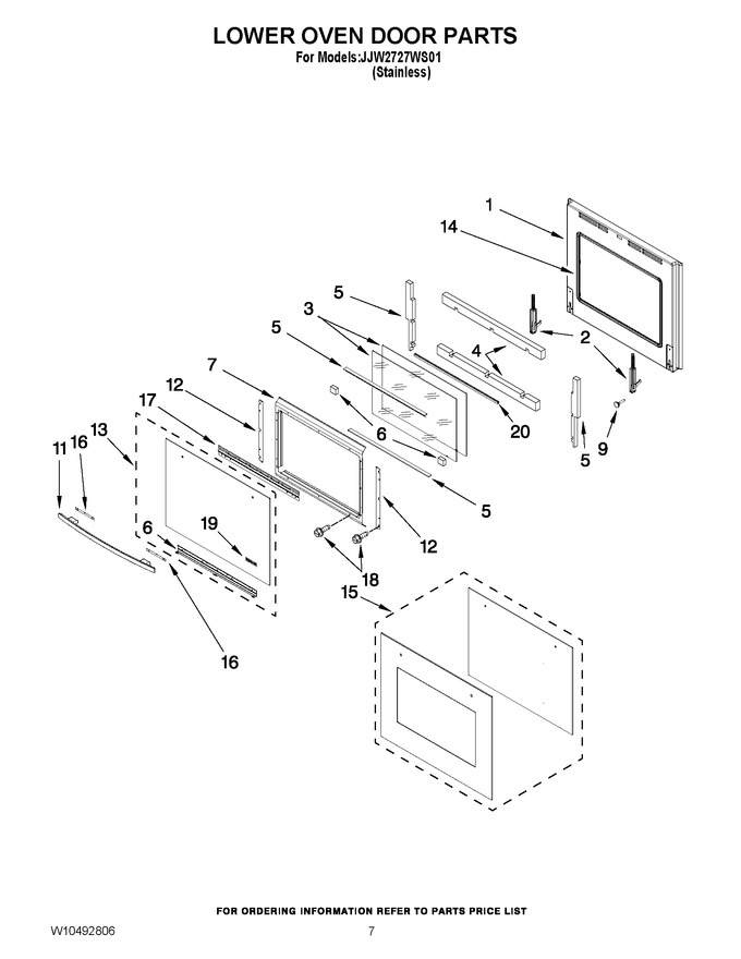Diagram for JJW2727WS01