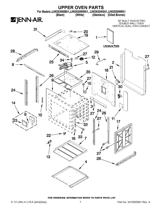 Diagram for JJW2830WR01