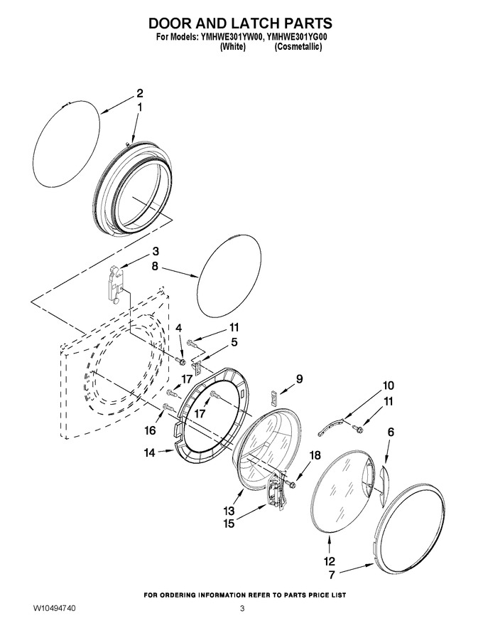 Diagram for YMHWE301YW00