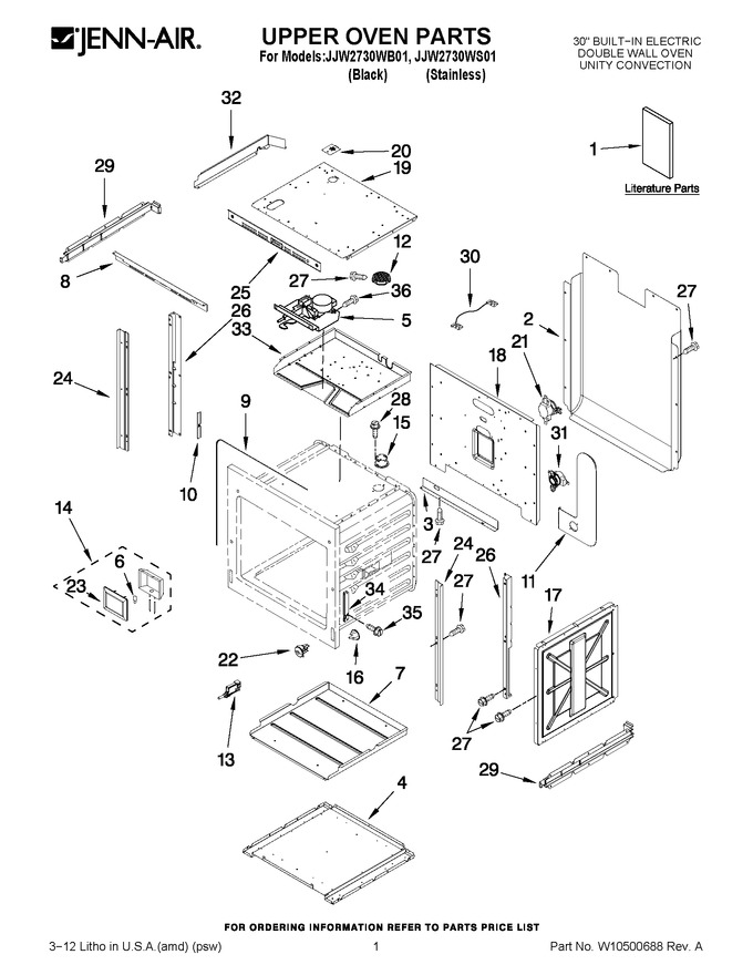 Diagram for JJW2730WS01