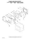 Diagram for 04 - Lower Oven Door Parts
