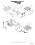 Diagram for 03 - Freezer Shelf Parts