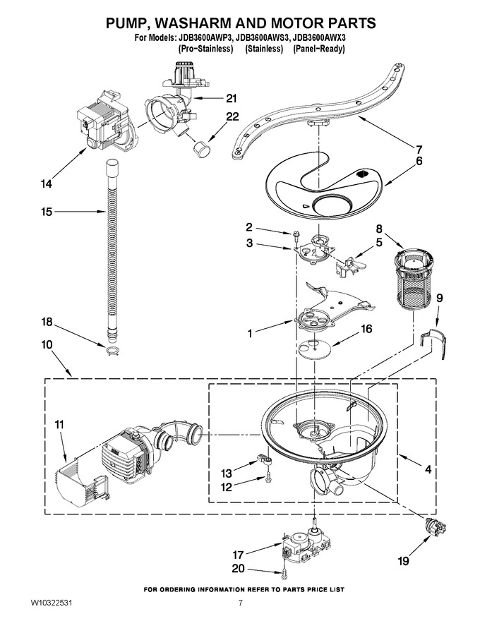 Diagram for JDB3600AWS3