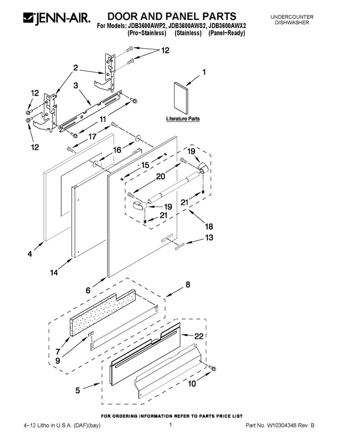Diagram for JDB3600AWS2