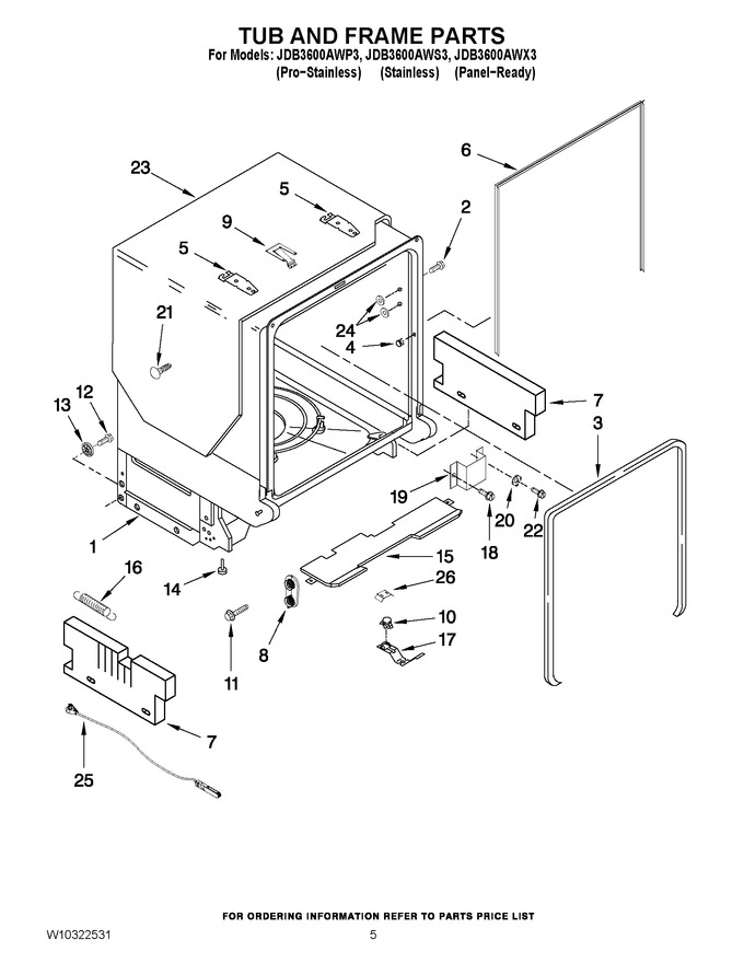 Diagram for JDB3600AWP3