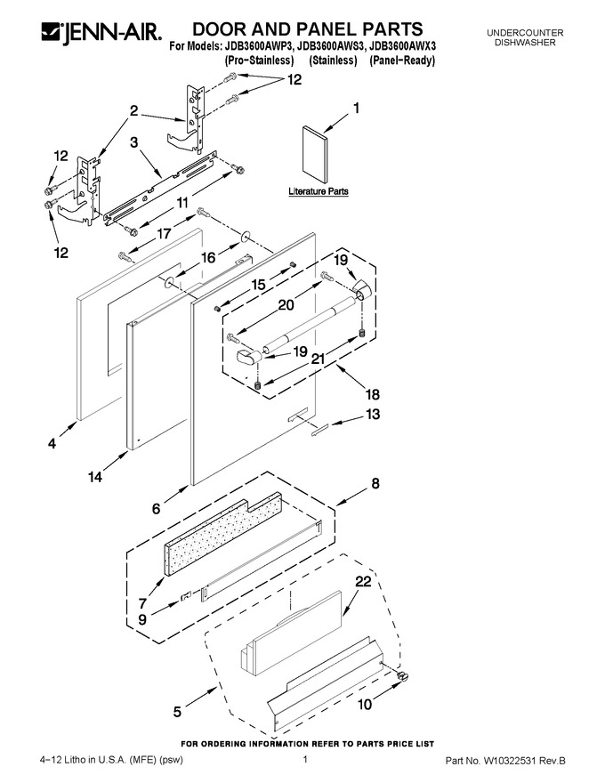 Diagram for JDB3600AWP3