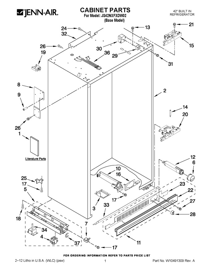 Diagram for JS42NXFXDW02